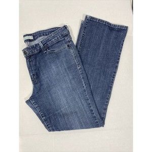 Levis Womens 545 Low Boot Cut Jeans Blue Medium Wash  Flap Pocket 16 M  34x30